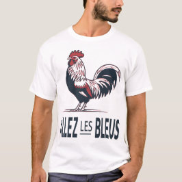 Frankrike Fotbollströja | Allez Les Bleus Tupp T Shirt