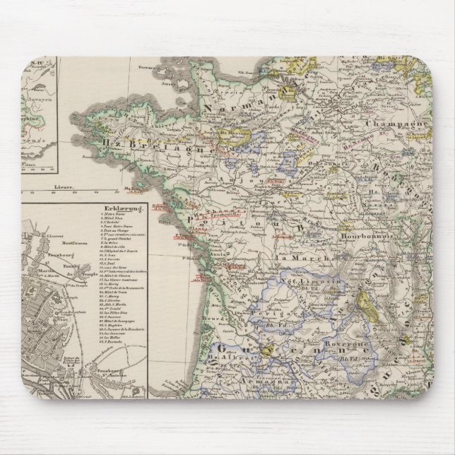 Frankrike från 1461 till 1610 musmatta (Framsidan)