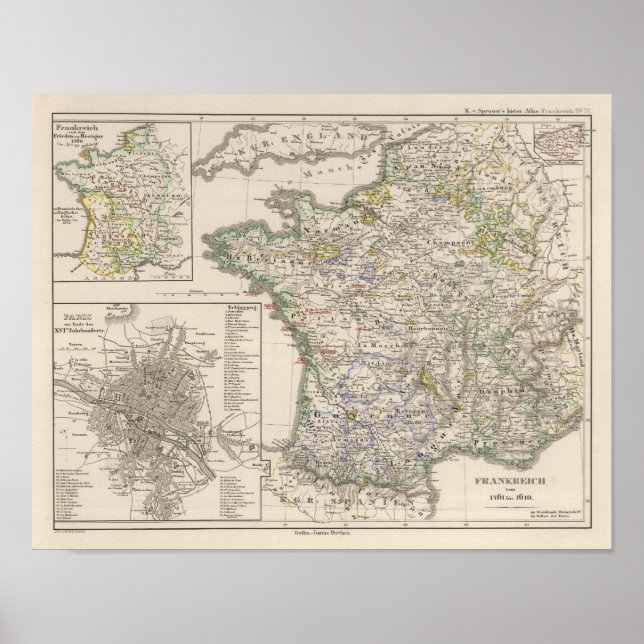 Frankrike från 1461 till 1610 poster (Framsidan)