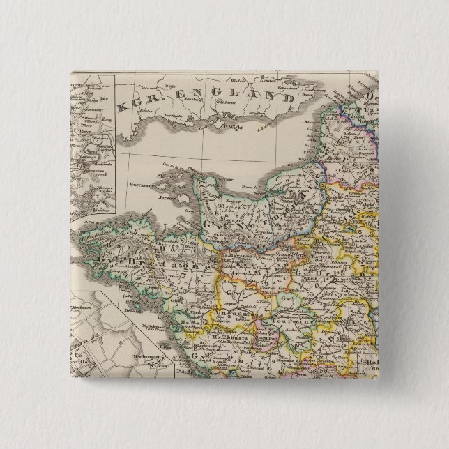 Frankrike från 1610 till 1790 knapp (Framsida)