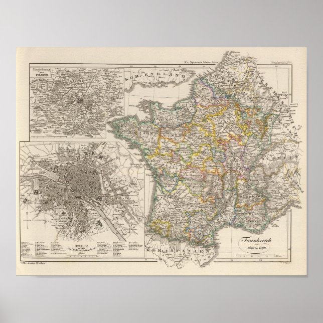 Frankrike från 1610 till 1790 poster (Framsidan)