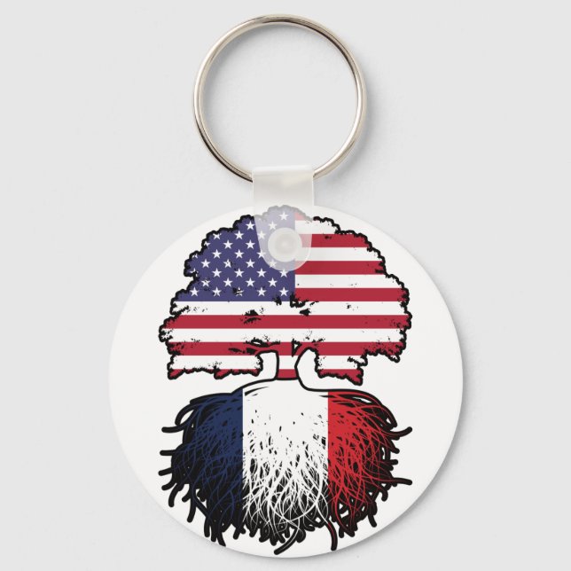Frankrike Fransk Amerika Förenta staterna, Stater  Nyckelring (Framsida)