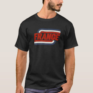 Frankrike Fransk Flagga Football Souvenir Fläkt T Shirt