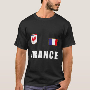 Frankrike Fransk Flagga för T Shirt