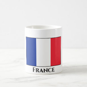 Frankrike (Fransk) Flagga Kaffemugg