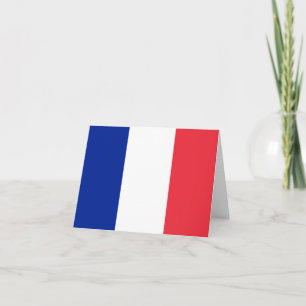 Frankrike (Fransk) Flagga Kort