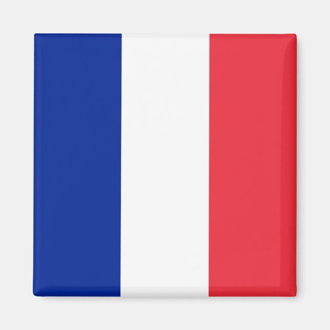Frankrike (Fransk) Flagga Magnet (Framsidan)