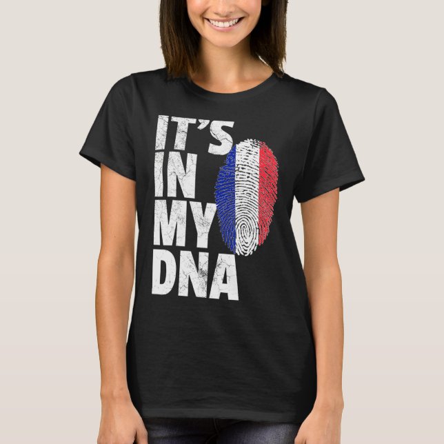 Frankrike Fransk Flagga Pride Land Home Nation T Shirt (Framsida)