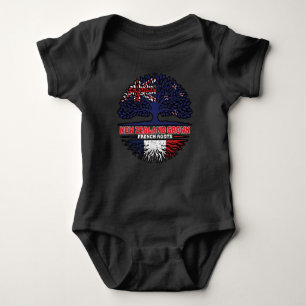 Frankrike Fransk New Zealander New Zealand Träd Ro T Shirt