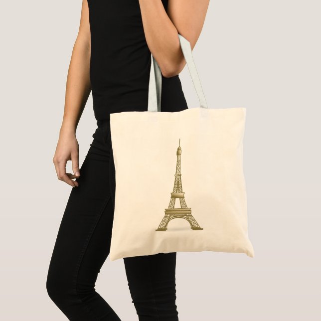 Frankrike Fransk Paris Eiffel Torn La Tour Tote Ba Tygkasse (Framsida (produkt))