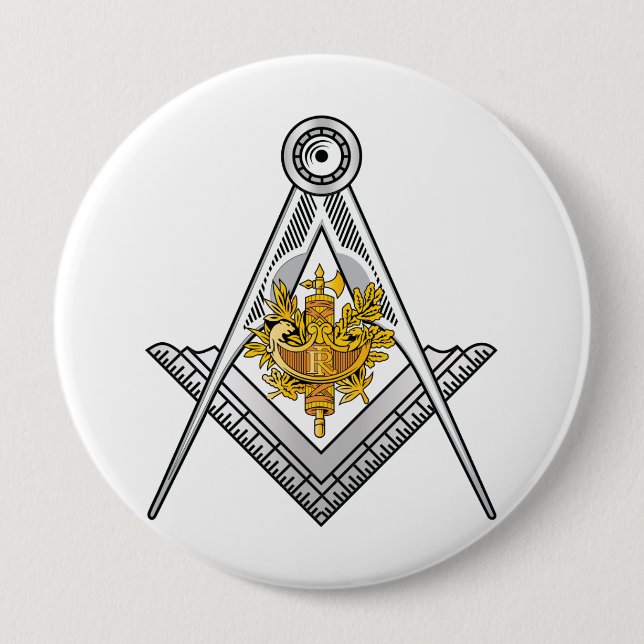 Frankrike freemasonry-tecken knapp (Framsida)