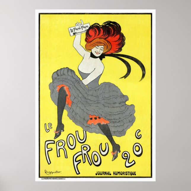 Frankrike Frou Vintage Advertising Poster återstäl (Framsidan)