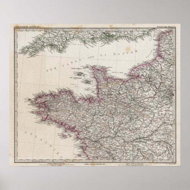 Frankrike, fyra löv, löv 1 poster (Framsidan)