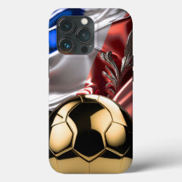 FRANKRIKE Guld Metallic Soccer Ball I-Phone-väska