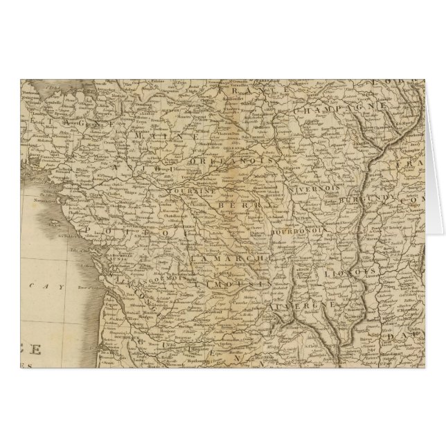 Frankrike Hälsningskort (Framsidan Horizontal)