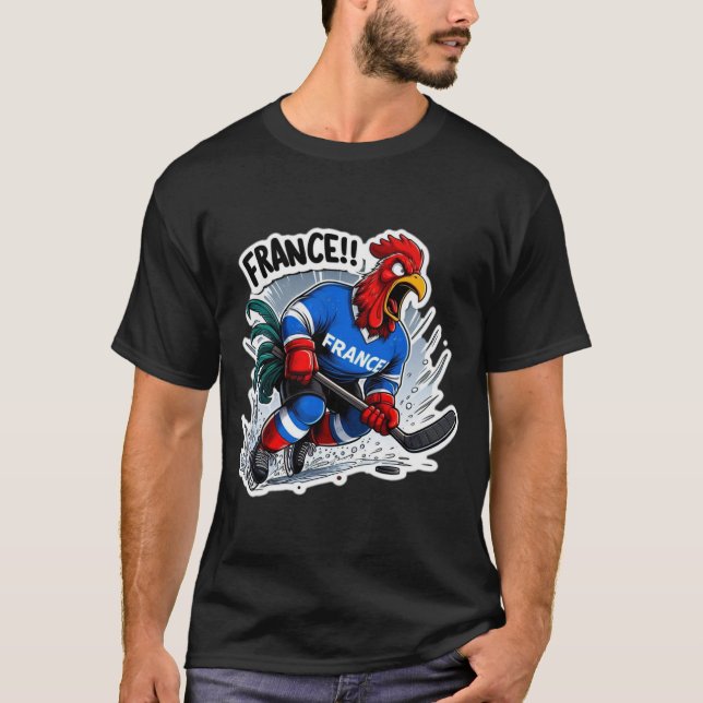 FRANKRIKE-HOCKEY GALLIC TUPP 2 T SHIRT (Framsida)