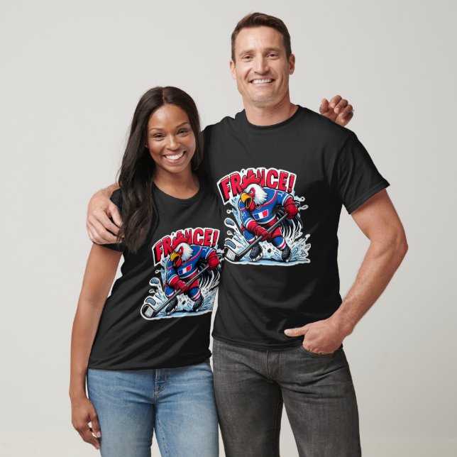 FRANKRIKE-HOCKEY GALLIC TUPP 3 T SHIRT (Unisex)
