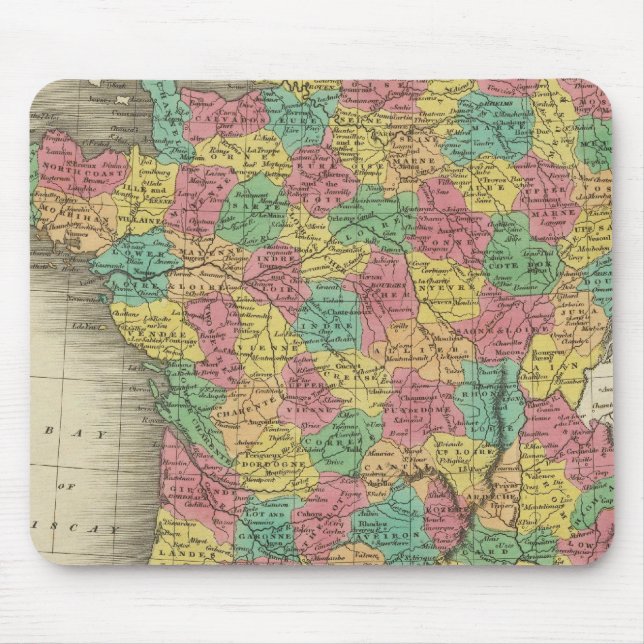 Frankrike, i avdelningar musmatta (Framsidan)