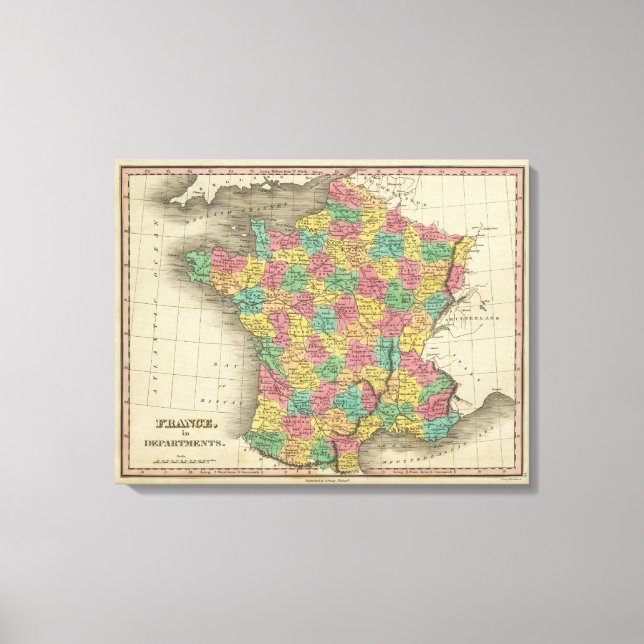 Frankrike, i avdelningarna canvastryck (Framsida)