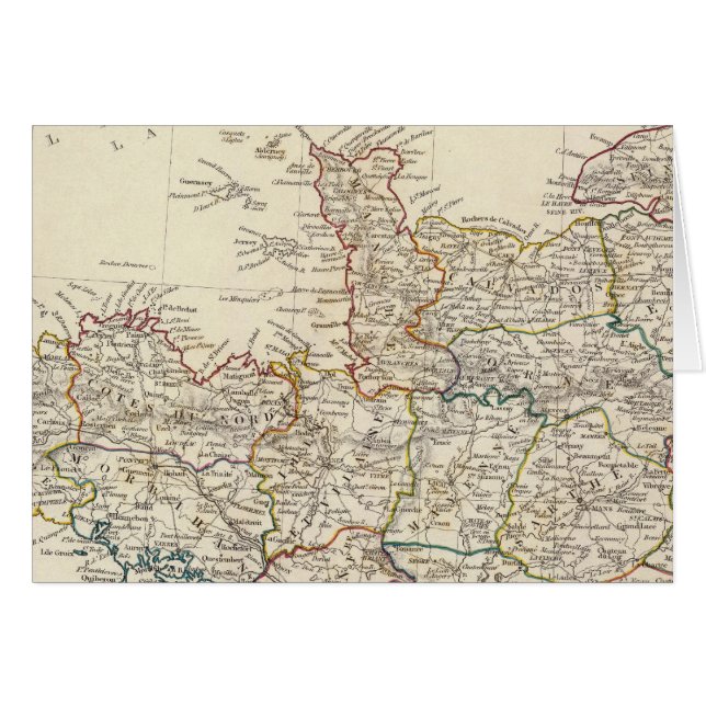 Frankrike I Hälsningskort (Framsidan Horizontal)