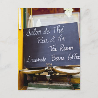 Frankrike, Ile-de-Frankrike, Paris, Menu-tecken i Vykort