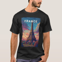 Frankrike Illustration Travel Art-Vintage