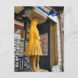 Frankrike, Jura, Arbois; staty of a winemaker Vykort