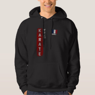 Frankrike Karate Fransk flagga Kyokushinkai Dojo s Hoodie