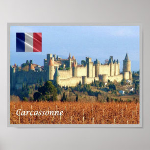 Frankrike - Kassonne - Poster