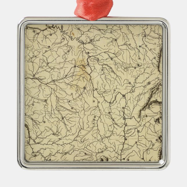 Frankrike kontur julgransprydnad metall (Framsidan)