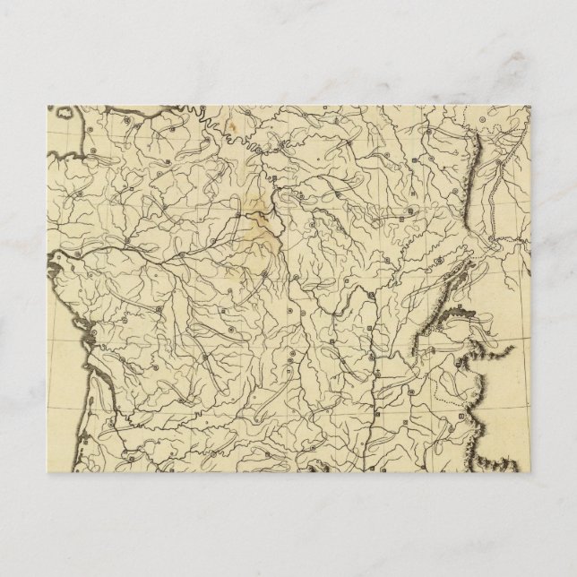 Frankrike kontur vykort (Framsida)