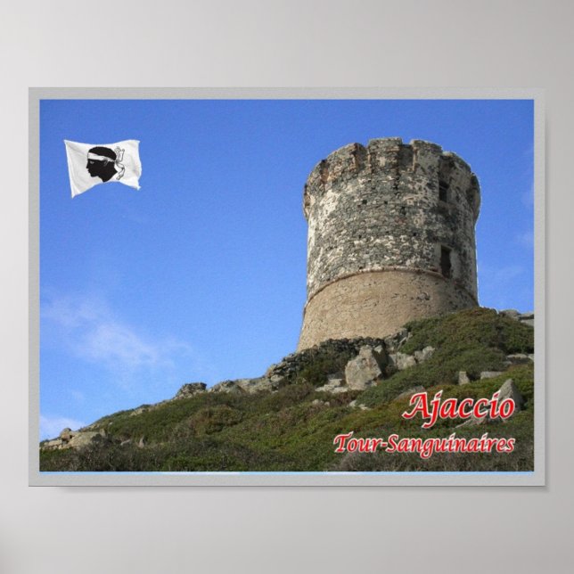 Frankrike - Korsika - Ajaccio - Poster (Framsidan)