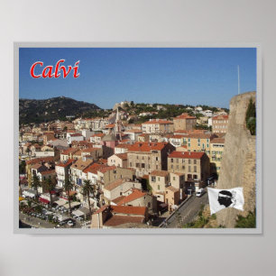 Frankrike - Korsika - Calvi - Poster