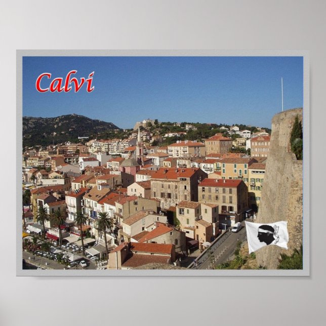 Frankrike - Korsika - Calvi - Poster (Framsidan)