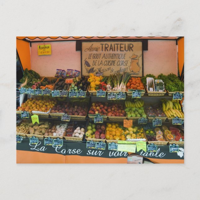 Frankrike, Korsika. Smaken av autentisk korsikan Vykort (Framsida)