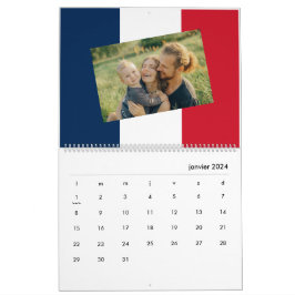 Frankrike | Lägg till din Photo Fransk Flagga 2026 Kalender