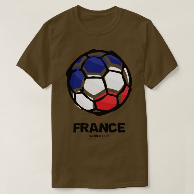 Frankrike Land Flagga T Shirt (Design framsida)