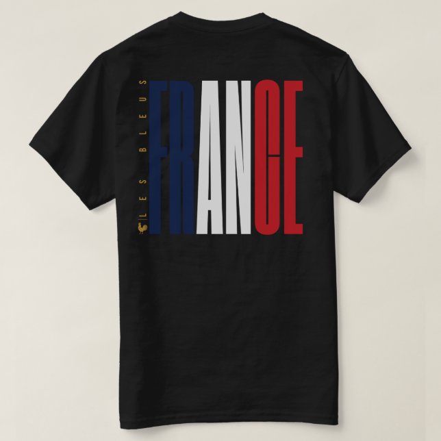 Frankrike Les Bleus Streetwear T-Shirt (Design baksida)