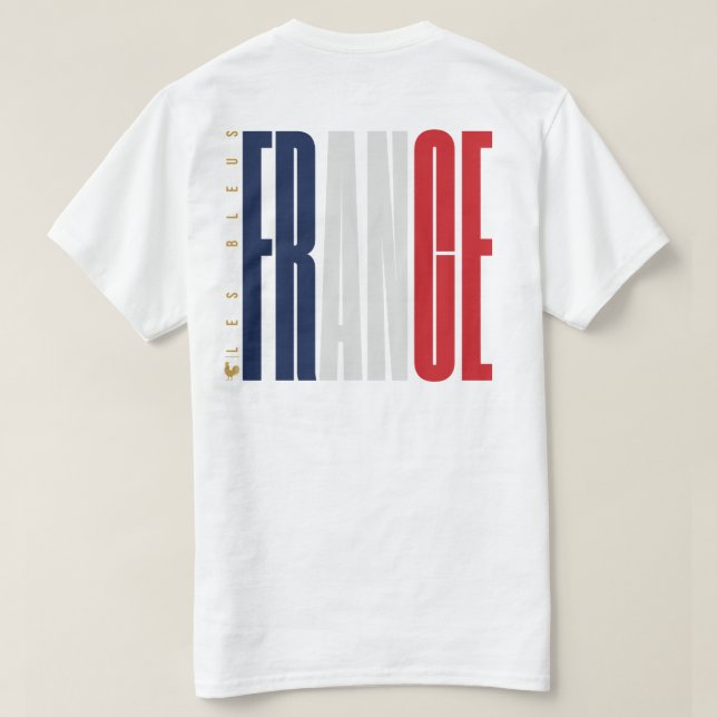 Frankrike Les Bleus Streetwear T-Shirt (Design baksida)