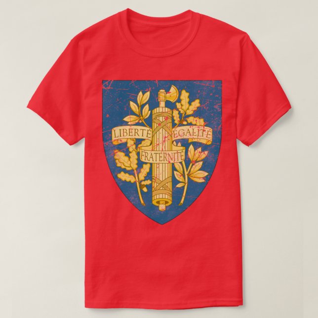 Frankrike Liberte Egalite Fraternite T Shirt (Design framsida)