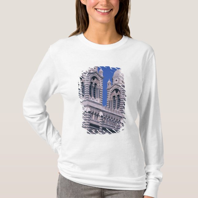 Frankrike, Marseille, Provence. Katedral de la Tee Shirt (Framsida)