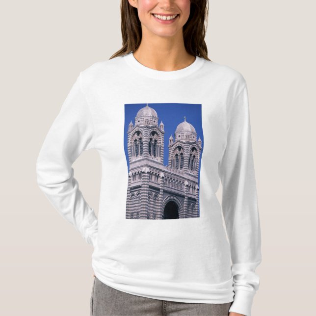 Frankrike, Marseille, Provence. Katedral de la Tröja (Framsida)