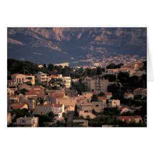 Frankrike, Marseille, Provence. Södra förorter Hälsningskort