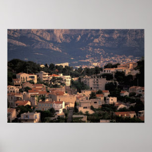 Frankrike, Marseille, Provence. Södra förorter Poster