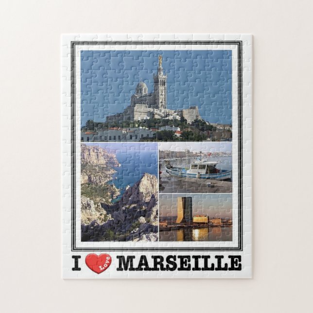 Frankrike - Marseille - Pussel (Vertikal)