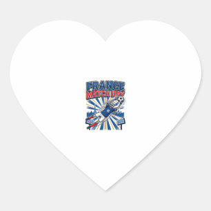 Frankrike Match Day Skelett Anfallare Nationer Hög Hjärtformat Klistermärke