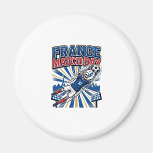 Frankrike Match Day Skelett Anfallare Nationer Hög Magnet