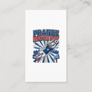 Frankrike Match Day Skelett Anfallare Nationer Hög Visitkort