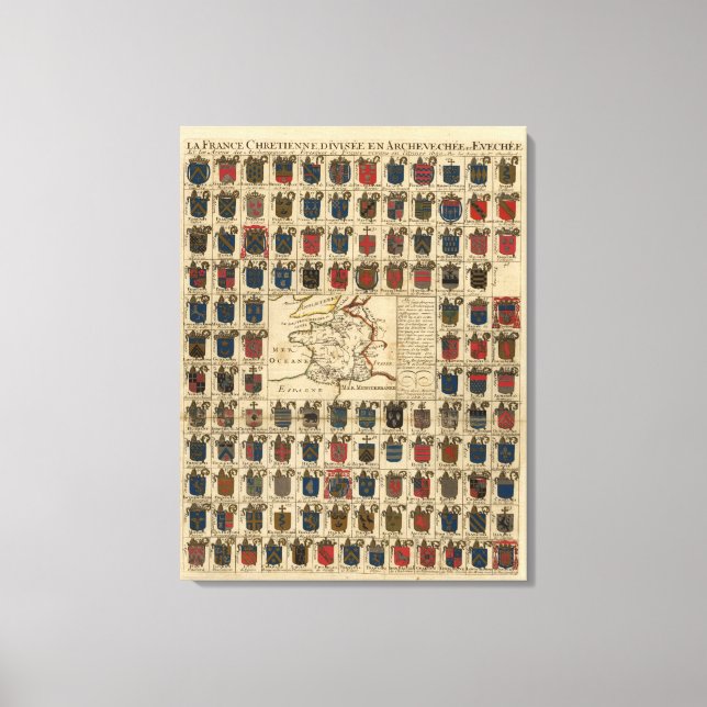 Frankrike Militär Canvastryck (Framsida)