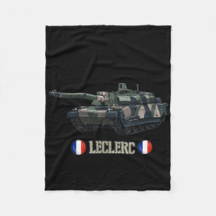 Frankrike Militär Modern Krig Main Battle Tank Lec Fleecefilt